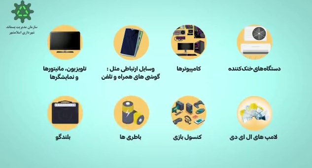 موشن گرافی طرح جمع آوری و بازیافت پسماند الکتریکی و الکترونیکی