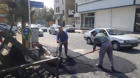 گوشه ای از فعالیتهای عمران خدماتی ( واحد امانی ) منطقه یک در هفته گذشته